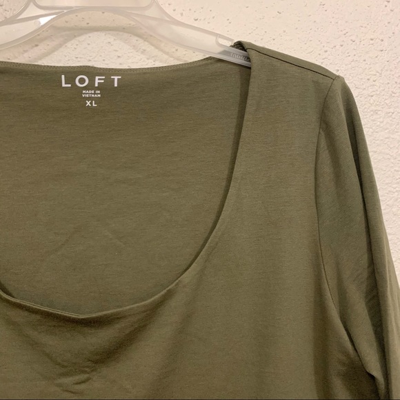 LOFT Tops Nwt Elbow Sleeve Bodysuit Xl Poshmark
